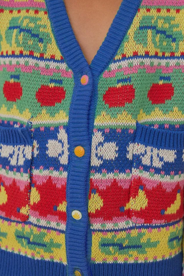 Women Cardigans Farm Rio Sweet Orchard Knit Cardigan