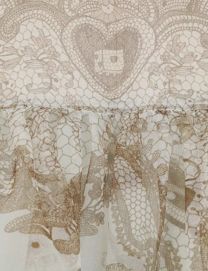Women Clothing Zimmermann Crush Embellished Blouse Mint Lace Print