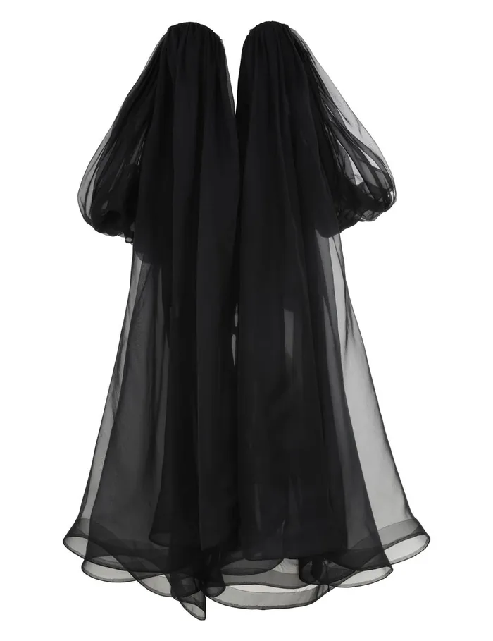 Women Clothing Zimmermann Crush Strapless Midi Dress Black