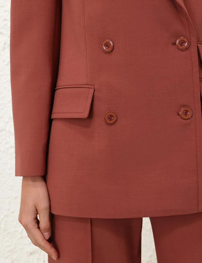 Women Clothing Zimmermann Illustration Pocket Jacket Lipstick