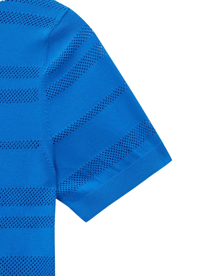 Women Court Styles Sergio Tacchini Resort Knit Top Dark Blue
