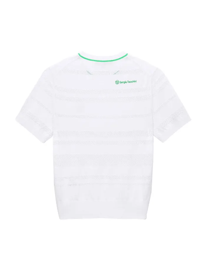 Women Court Styles Sergio Tacchini Resort Knit Top Off White