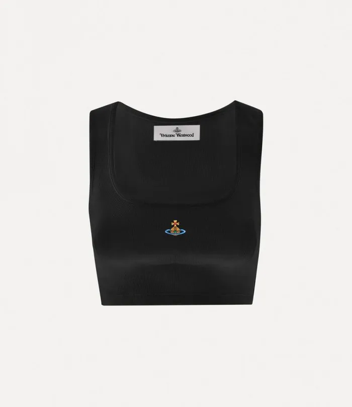Women Crop Querelle Vest Black Vivienne Westwood Tops And Shirts