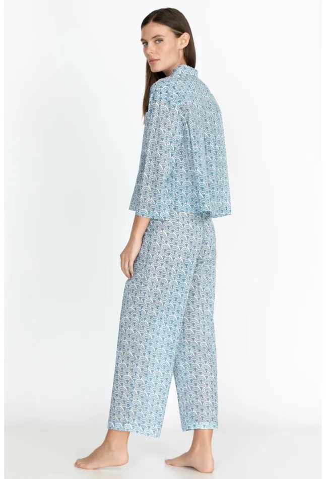 Women Drawstring Sleep Pant Multi Johnny Was Bottoms