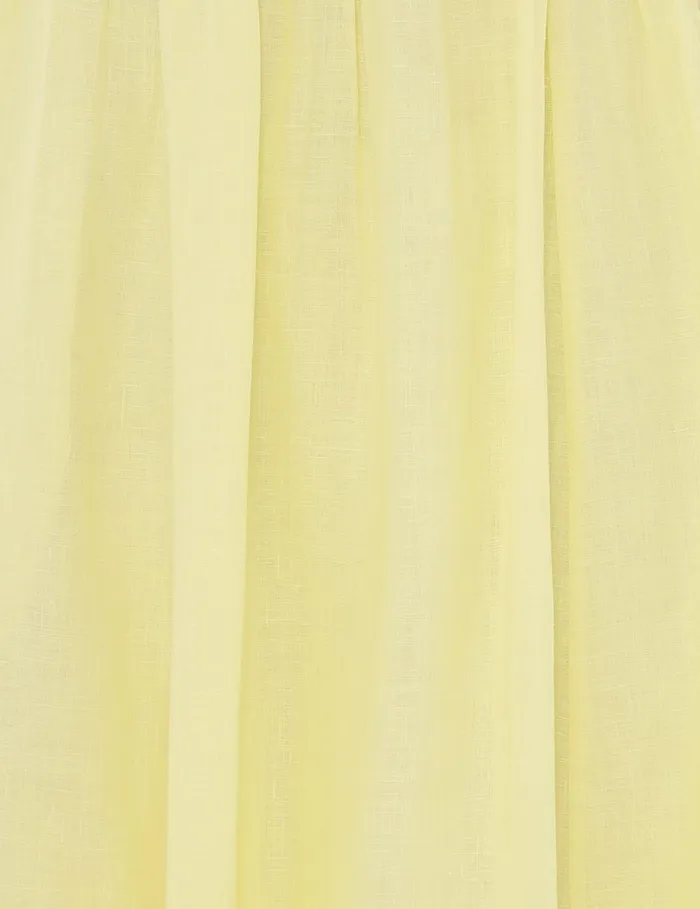 Women Dresses and Coverups Zimmermann Halliday Scallop Midi Dress Yellow