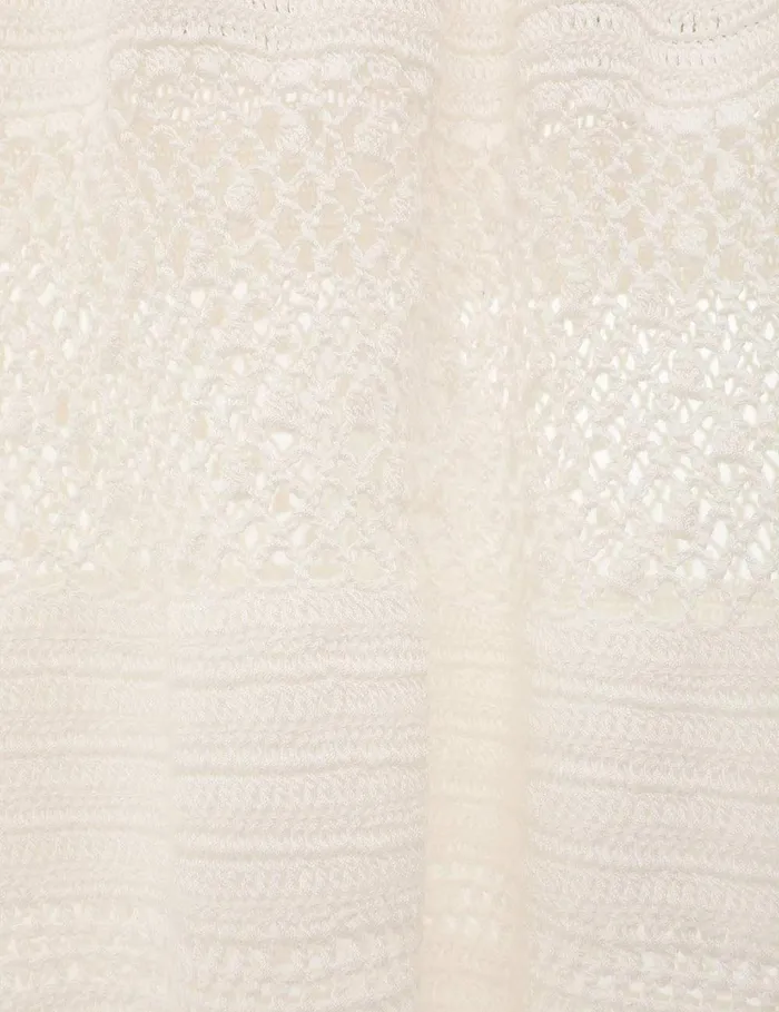 Women Dresses and Coverups Zimmermann Ottie Crochet Dress Ivory