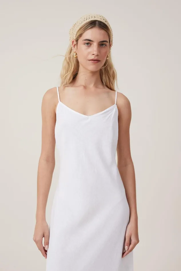 Women Dresses Cotton On Haven Slip Midi Dress White