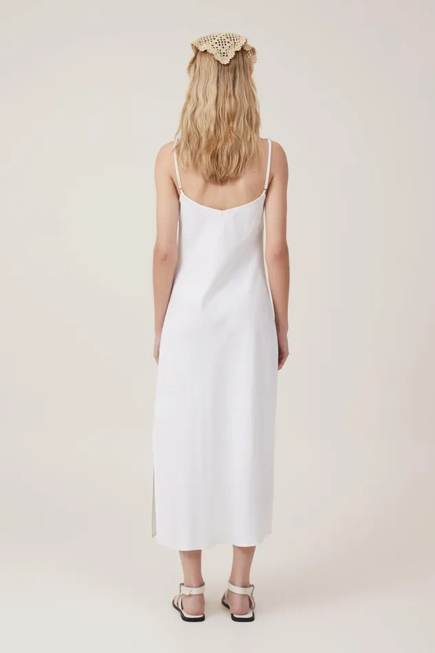 Women Dresses Cotton On Haven Slip Midi Dress White
