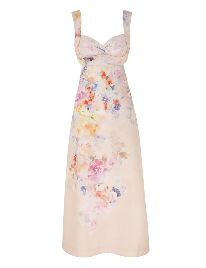 Women Dresses Zimmermann Crush Midi Dress Multi Floral