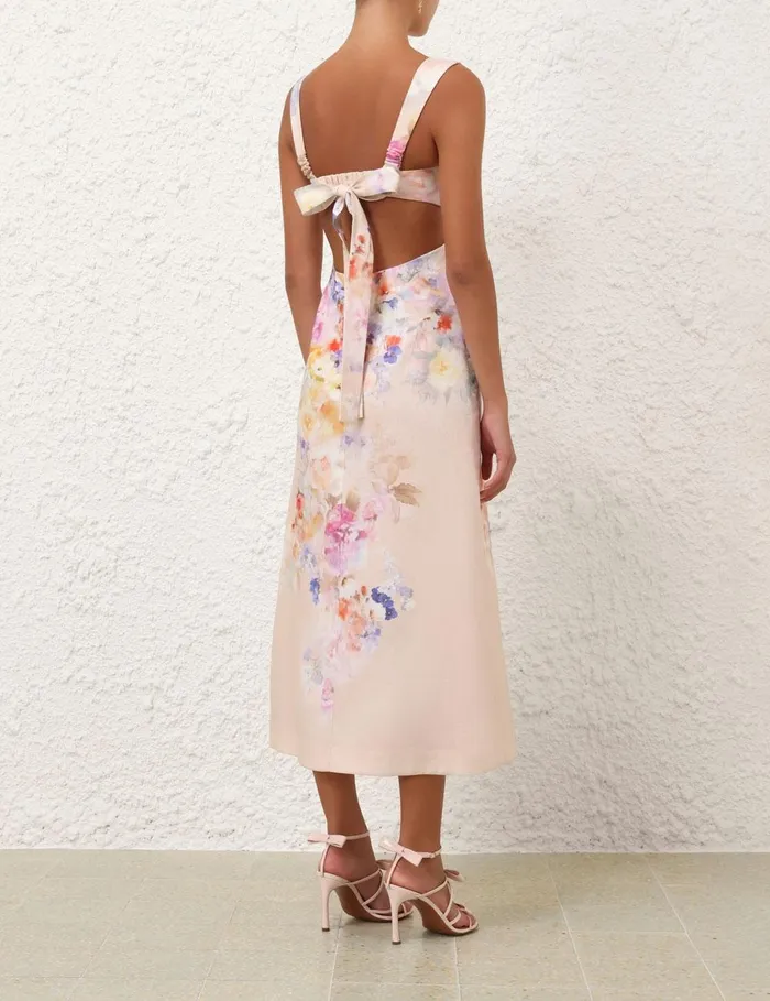 Women Dresses Zimmermann Crush Midi Dress Multi Floral