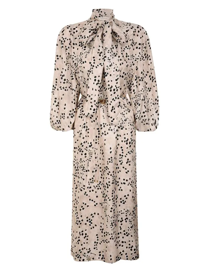 Women Dresses Zimmermann Illustration Billow Dress Dalmatian Dot