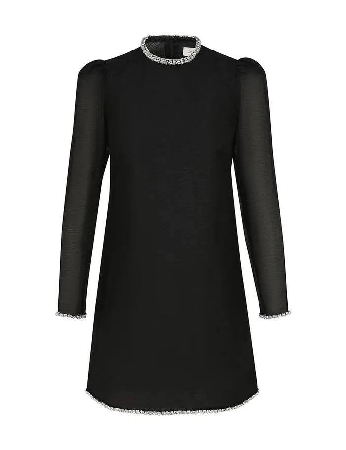 Women Dresses Zimmermann Illustration Diamante Mini Black