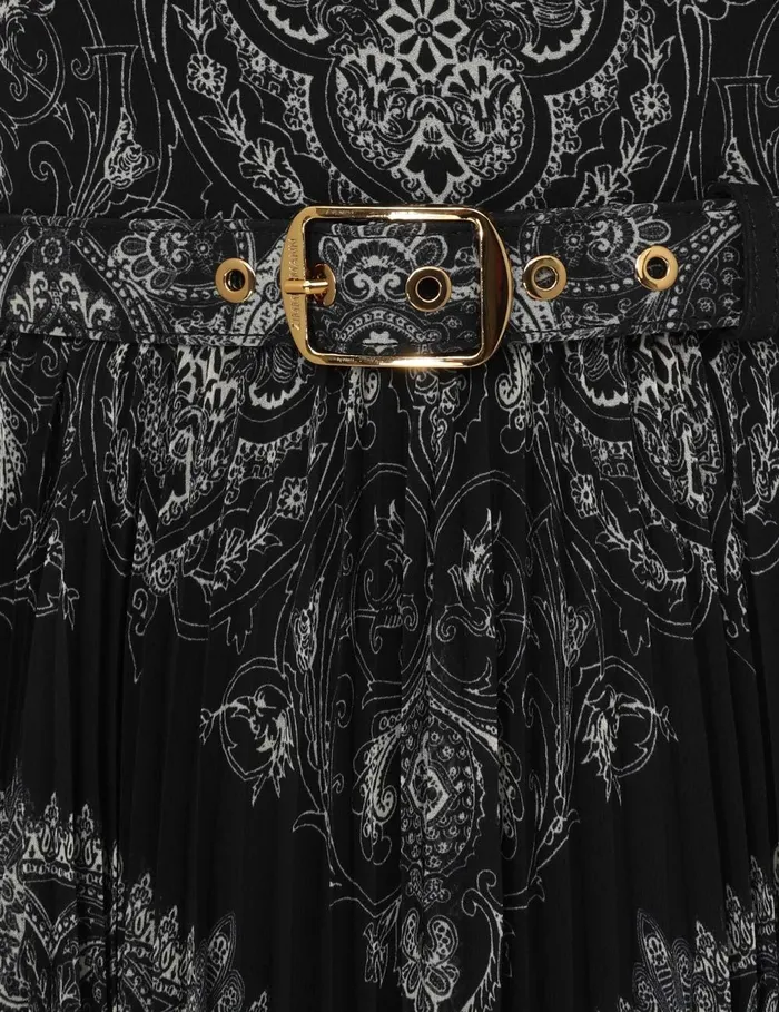 Women Dresses Zimmermann Sunray Halter Picnic Dress Black Paisley