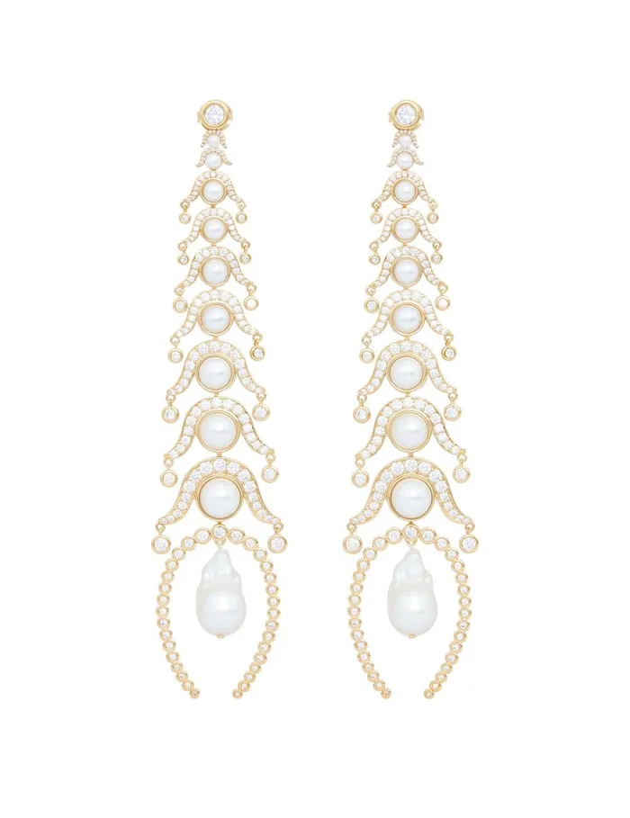 Women Earrings Zimmermann Muse Drop Earrings Goldpearl