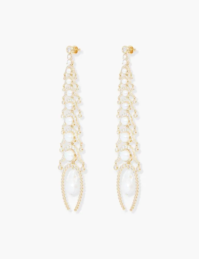 Women Earrings Zimmermann Muse Drop Earrings Goldpearl