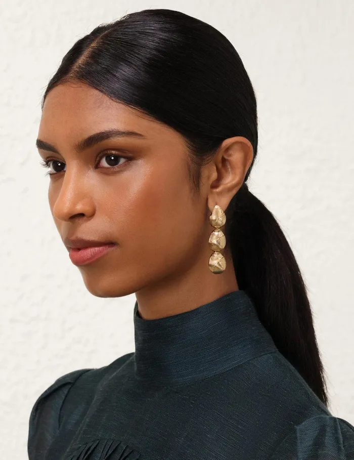 Women Earrings Zimmermann Pebble Drops Gold