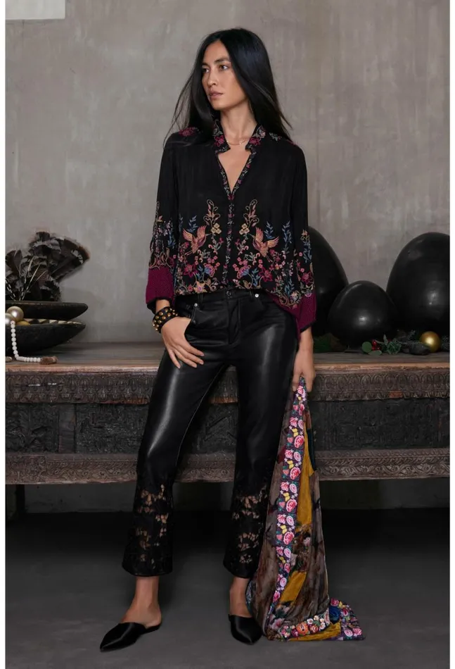 Women Eleana Blouse Black Johnny Was Tops
