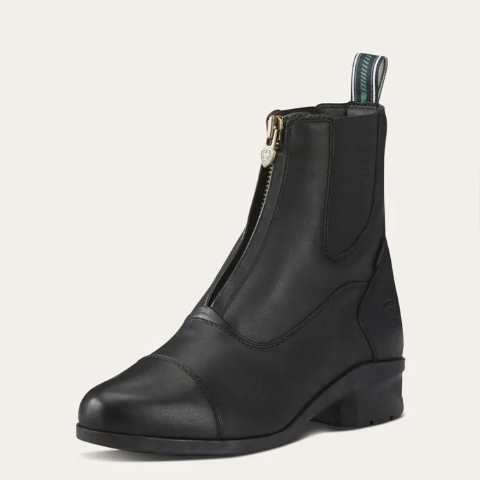 Women English Riding Boots Ariat Heritage IV Zip Waterproof Paddock Boot Black Women English Riding Boots Ariat Heritage IV Zip Waterproof Paddock Boot Black