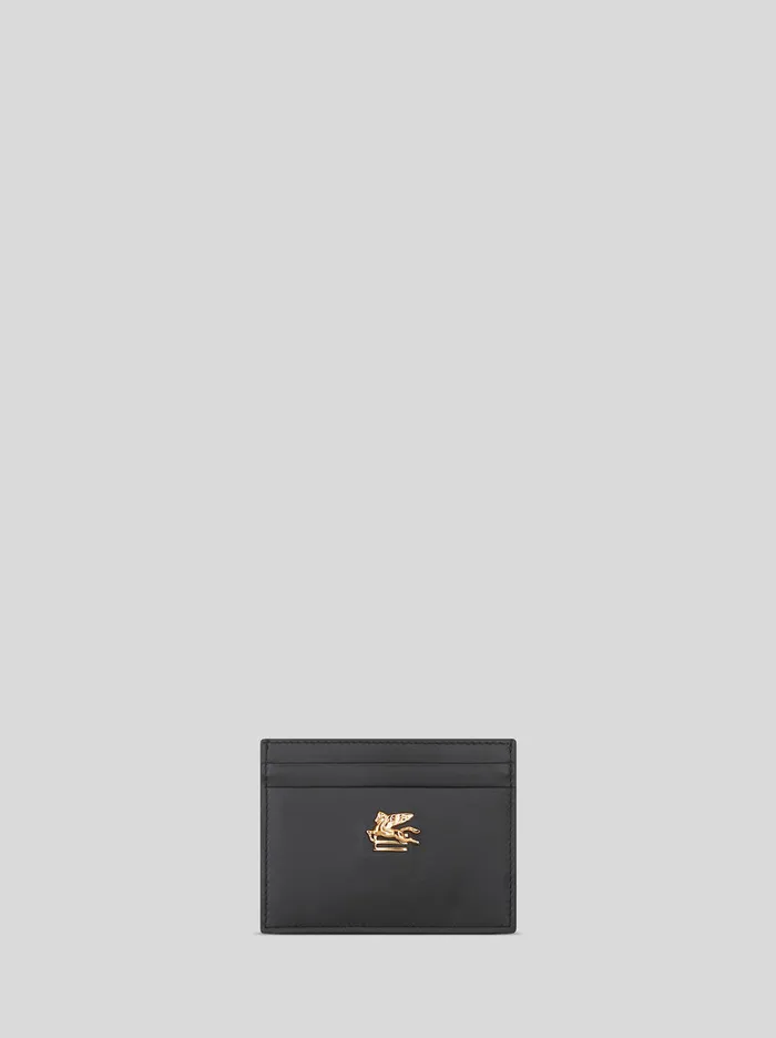 Women Etro Wallets And Credit Card Holder Leather Credit Card Holder With Pegaso Black Women Etro Wallets And Credit Card Holder Leather Credit Card Holder With Pegaso Black