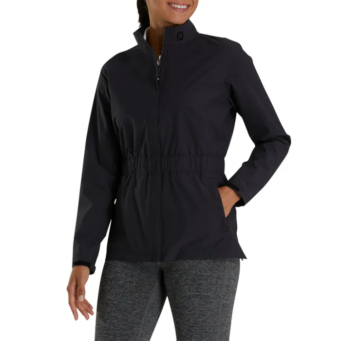 Women FootJoy Outer Layers Black Ice HydroLite Rain Jacket Black