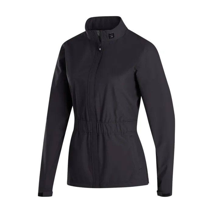 Women FootJoy Outer Layers Black Ice HydroLite Rain Jacket Black Women FootJoy Outer Layers Black Ice HydroLite Rain Jacket Black