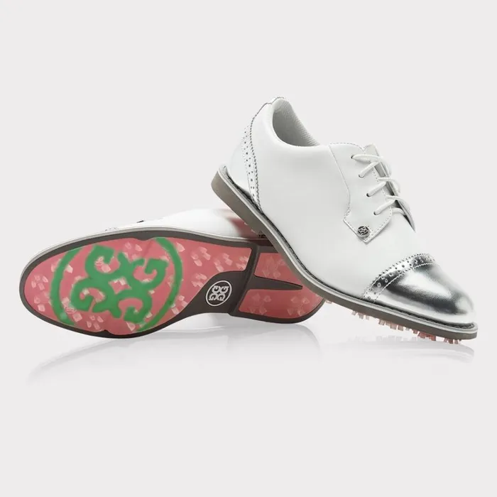 Women GFORE White Cap Toe Gallivanter Golf Shoes