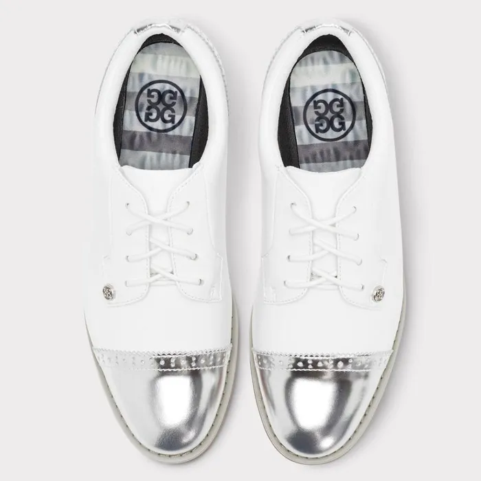 Women GFORE White Cap Toe Gallivanter Golf Shoes