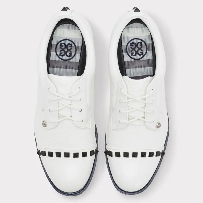 Women GFORE White Stud Cap Toe Golf Shoes Women GFORE White Stud Cap Toe Golf Shoes