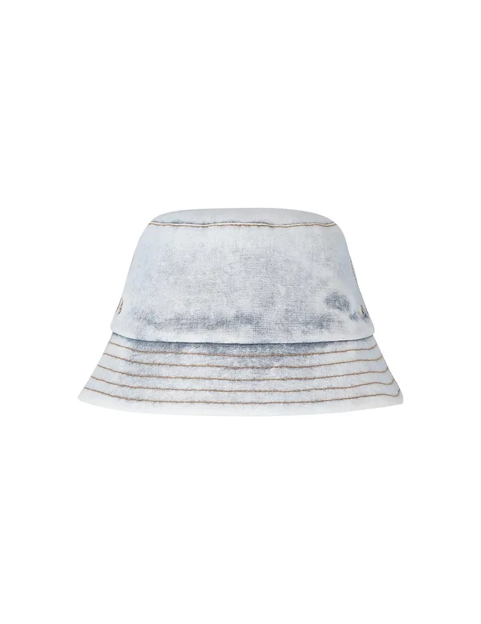 Women Hats Zimmermann Denim Bucket Hat Denim