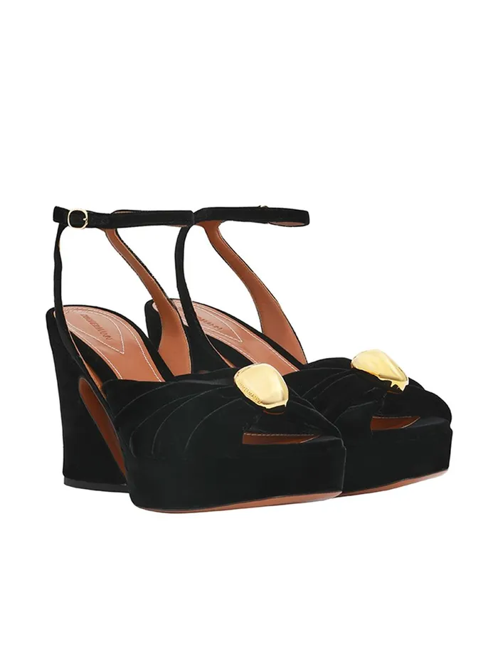 Women Heeled Sandals Zimmermann Gleam Sandal 120 Black