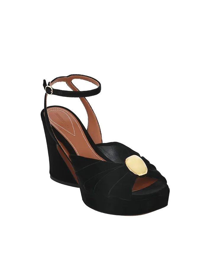 Women Heeled Sandals Zimmermann Gleam Sandal 120 Black