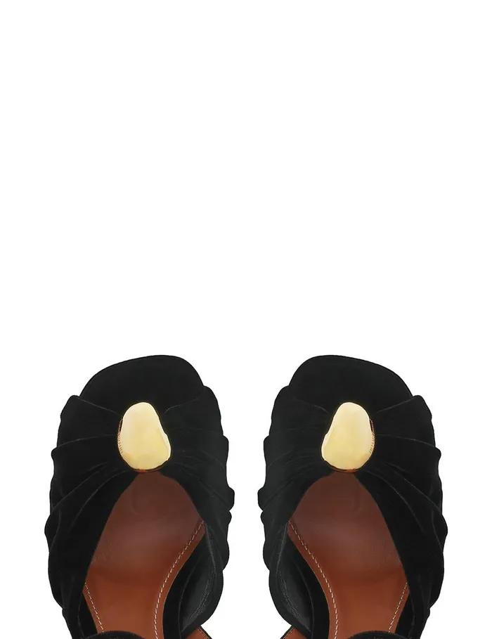 Women Heeled Sandals Zimmermann Gleam Sandal 120 Black