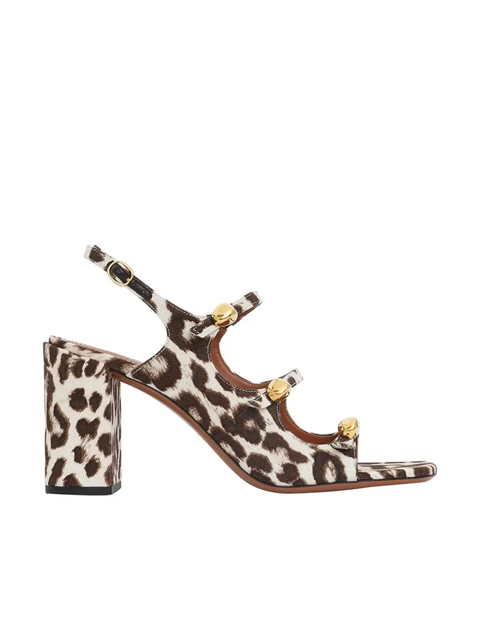 Women Heels Zimmermann Eliot Sandal 85 Chocolate Leopard