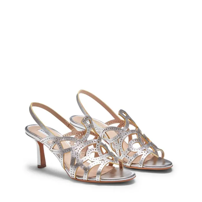 Women Hobo Flower Sandal Silver Fratelli Rossetti Sandals Women Hobo Flower Sandal Silver Fratelli Rossetti Sandals