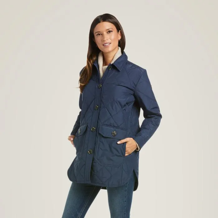 Women Jackets and Vests Ariat Belmont Shirt Jacket Navy