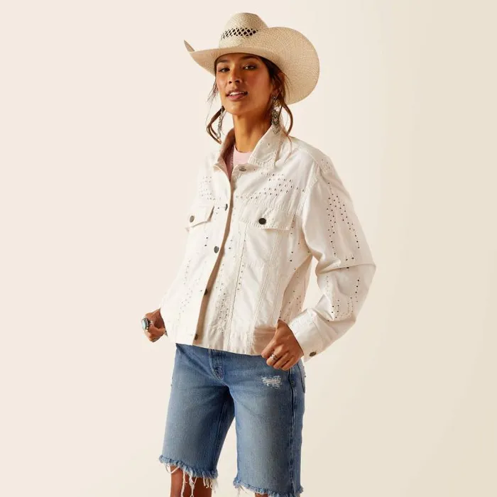 Women Jackets and Vests Ariat Love It Jacket Cloud Dancer