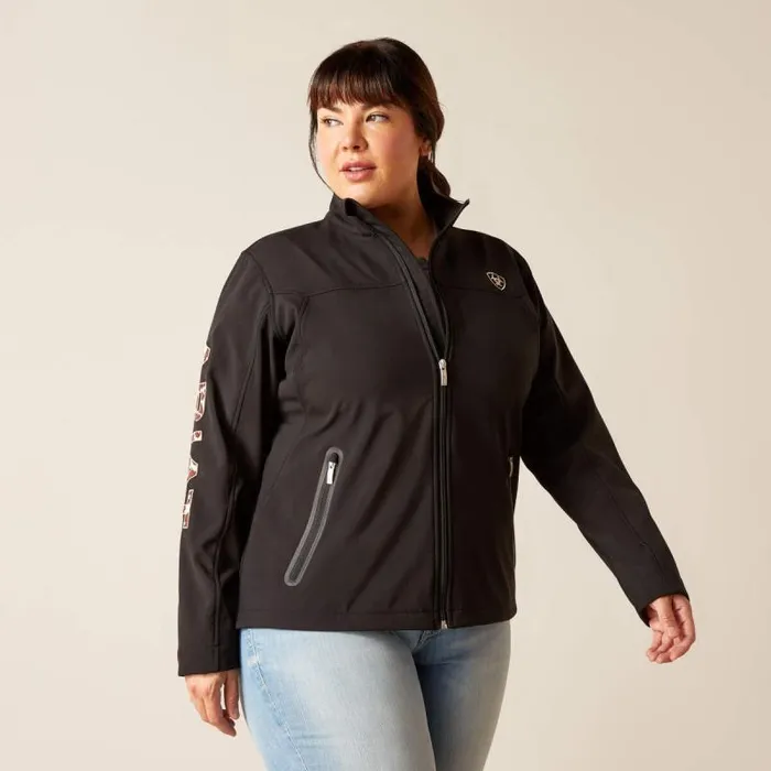 Women Jackets and Vests Ariat New Team Softshell Jacket Blackpony Women Jackets and Vests Ariat New Team Softshell Jacket Blackpony