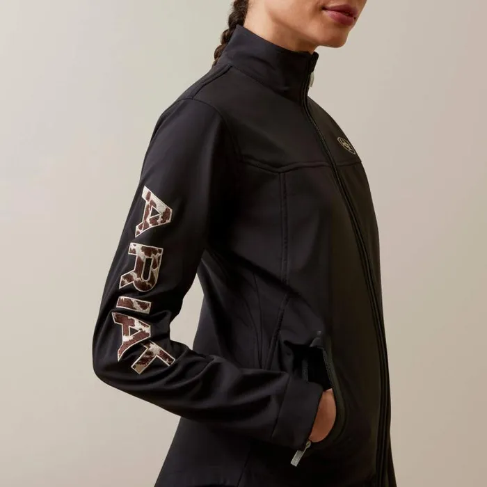 Women Jackets and Vests Ariat New Team Softshell Jacket Blackpony Women Jackets and Vests Ariat New Team Softshell Jacket Blackpony