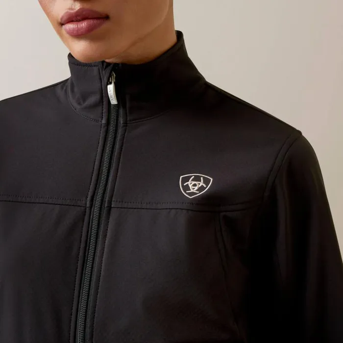 Women Jackets and Vests Ariat New Team Softshell Jacket Blackpony Women Jackets and Vests Ariat New Team Softshell Jacket Blackpony