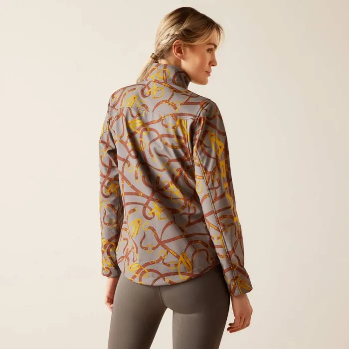 Women Jackets and Vests Ariat New Team Softshell Jacket Zinc Bridle Women Jackets and Vests Ariat New Team Softshell Jacket Zinc Bridle