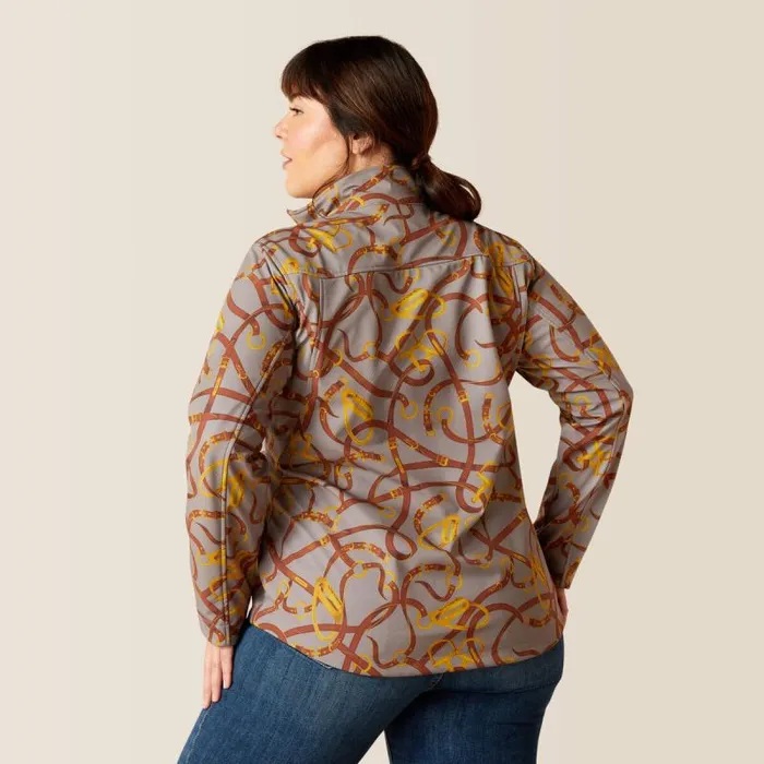 Women Jackets and Vests Ariat New Team Softshell Jacket Zinc Bridle Women Jackets and Vests Ariat New Team Softshell Jacket Zinc Bridle