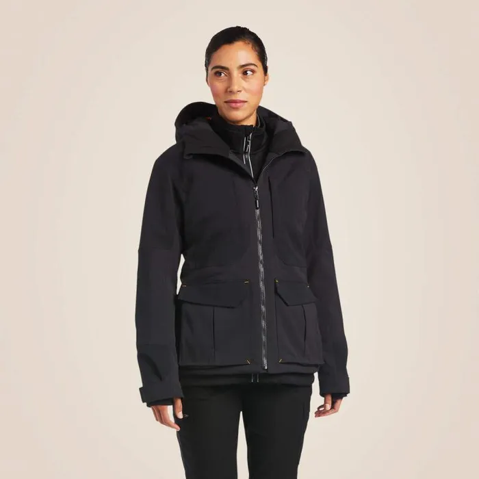 Women Jackets and Vests Ariat Rebar Polartec Elite Waterproof Insulated Jacket Black