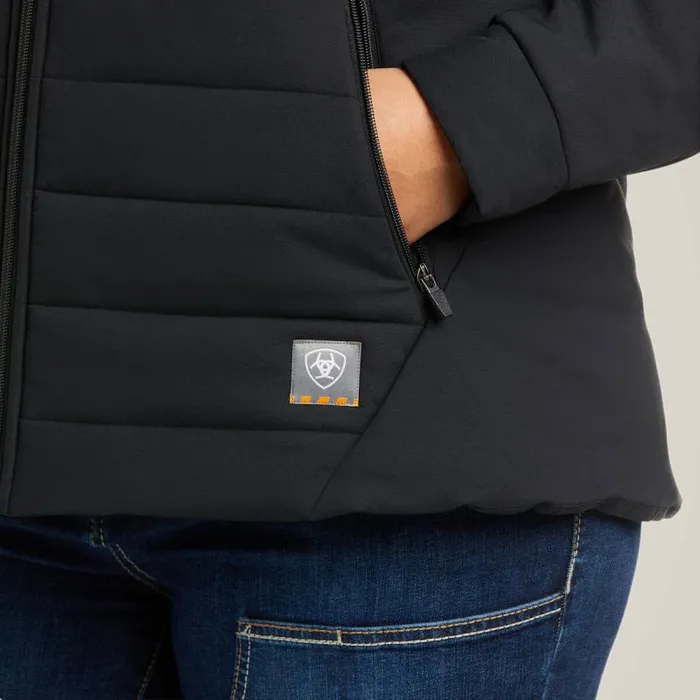 Women Jackets and Vests Ariat Rebar Valkyrie Stretch Canvas Insulated Jacket Black Women Jackets and Vests Ariat Rebar Valkyrie Stretch Canvas Insulated Jacket Black