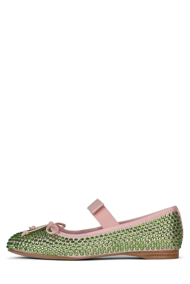 Women Jeffrey Campbell Ballet Flats PRIMAJ Red Satin Red