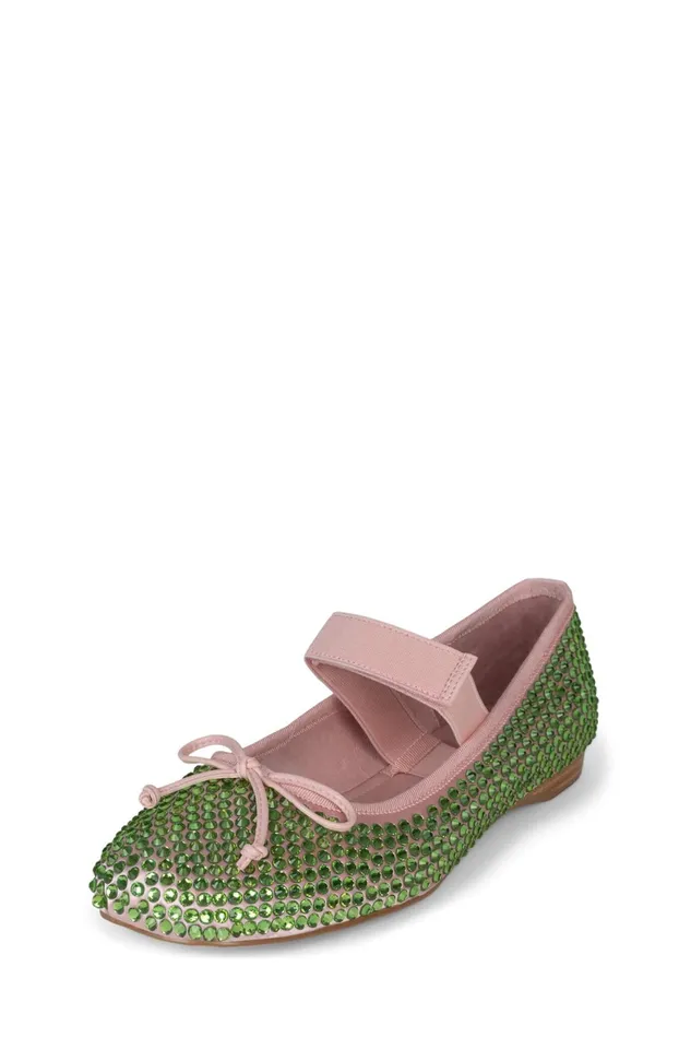 Women Jeffrey Campbell Ballet Flats PRIMAJ Red Satin Red
