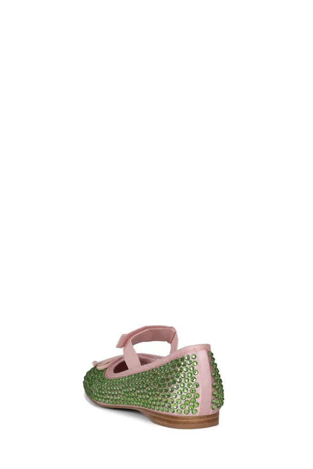 Women Jeffrey Campbell Ballet Flats PRIMAJ Red Satin Red