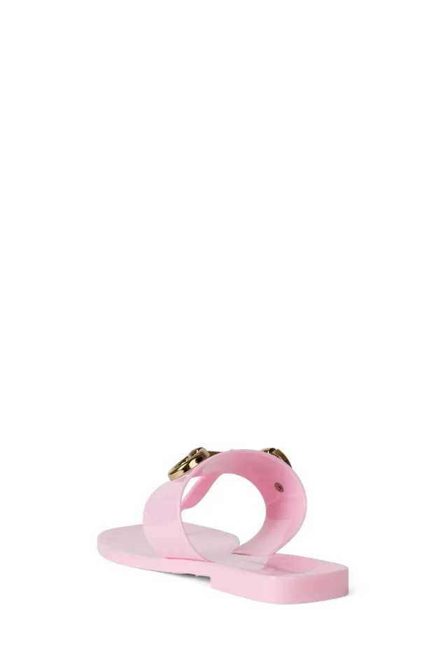 Women Jeffrey Campbell Flat ALILBIT Cream Shiny