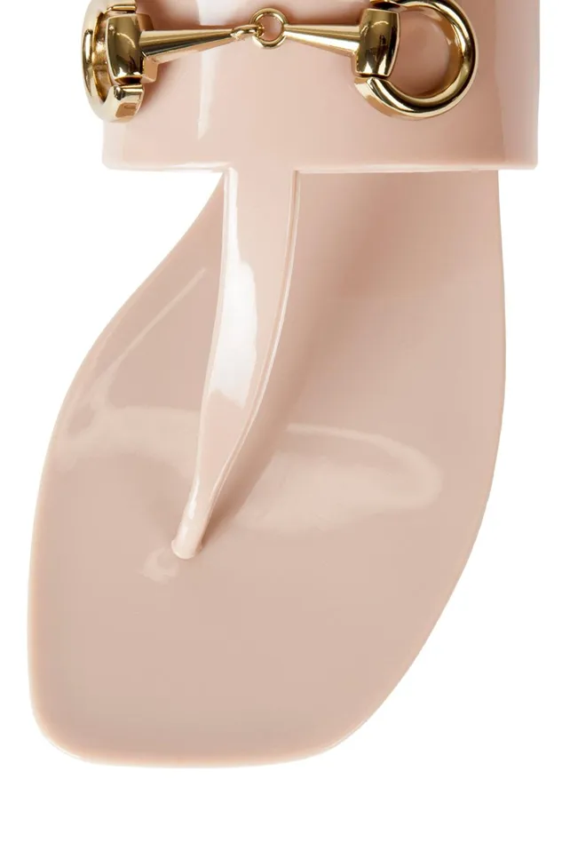 Women Jeffrey Campbell Flat ALILBIT Cream Shiny
