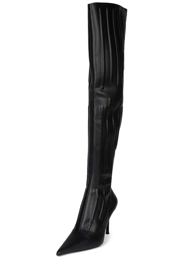Women Jeffrey Campbell Knee To Thigh JEEPERS PREORDER Black ships By 920