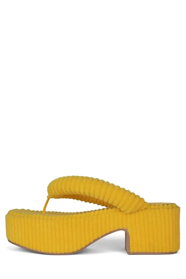 Women Jeffrey Campbell Sandal LUAU2 Pink Stripe Terrycloth